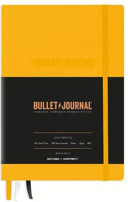 BULLET JOURNAL YELLOW, - EDITION 2, DOTTED MEDIUM (A5), 120 G/M² PAPER  - LEUCHTTURM