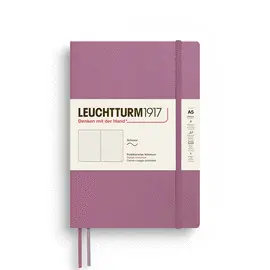 Leuchtturm Notebook Softcover Dusty Rose, Softcover, Medium (A5), 123 P. ,Dotted