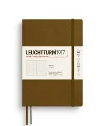 Leuchtturm Notebook Softcover Spice Brown, Softcover, Medium (A5), 123 P. ,Dotted