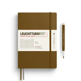 Leuchtturm Notebook Softcover Spice Brown, Softcover, Medium (A5), 123 P. ,Ruled