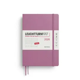LEUCHTTURM DUSTY ROSE, DAILY PLANNER MEDIUM (A5) 2026, ENGLISH