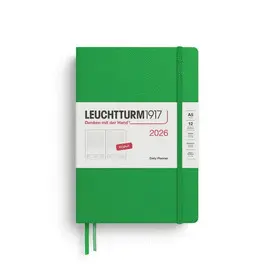 LEUCHTTURM SPRING LEAF, DAILY PLANNER MEDIUM (A5) 2026, ENGLISH