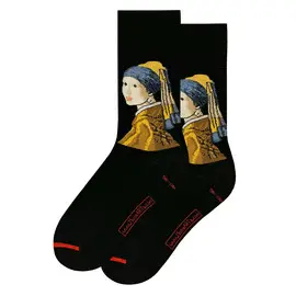 Johannes Vermeer - Girl With a Pearl Earring Musearta Calcetines 36-40