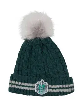 SLYTHERIN POMPOM BEANIE
