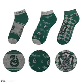 SET OF 3 SLYTHERIN ANKLE SOCKS