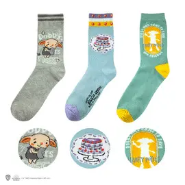 SET OF 3 DOBBY SOCKS