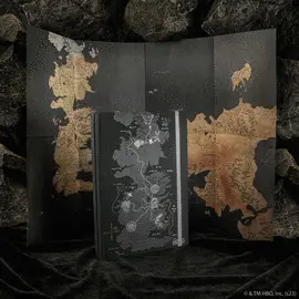 WESTEROS HARDCOVER NOTEBOOK WITH FOLDABLE MAP