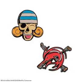 SET OF 2 NAMI & ARLONG PINS - ONE PIECE
