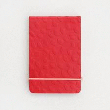 ESJ100 DOTTY EMBOSSED ESSENTIAL JOTTER RED