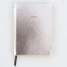 HRD100 ROSE GOLD METALLIC HARDBACK NOTEBOOK