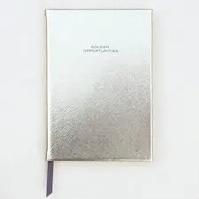 CDB100 GOLD CASEBOUND NOTEBOOK