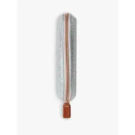 SILVER GLITTER ESSENTIAL PENCIL CASE