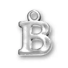 SOLID METAL LETTER KEYRINGS - LETTER B