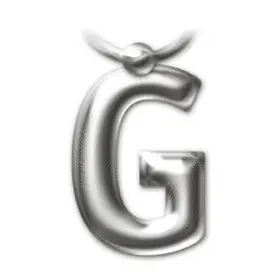 SOLID METAL LETTER KEYRINGS - LETTER G