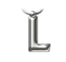 SOLID METAL LETTER KEYRINGS - LETTER L