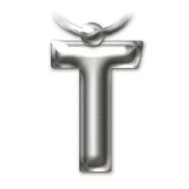 SOLID METAL LETTER KEYRINGS - LETTER T