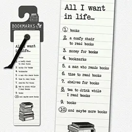 LITERARY BOOKMARKS ALL I WANT IN LIFE... - MARCAPÁGINAS