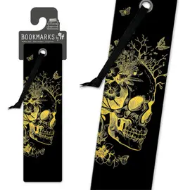 Quirky Bookmarks - Gold Skull