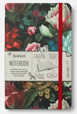 Bookaroo A5 Notebook Dark Floral