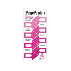 BOOKMARK PAGE POINTERS THE PINK PALETTE