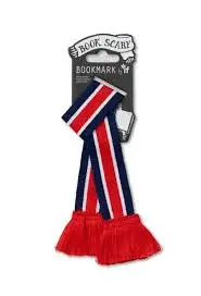 BOOK SCARF BOOKMARK - RED, WHITE & BLUE