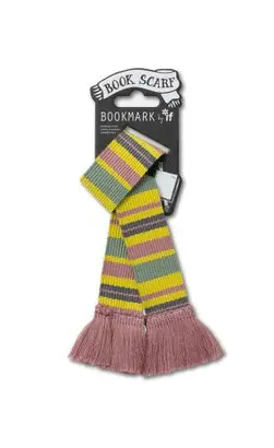 BOOK SCARF BOOKMARK - PASTELS