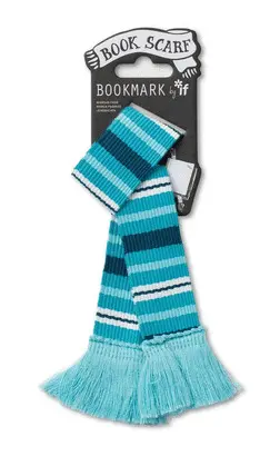 BOOK SCARF BOOKMARK - ALL THE BLUES