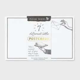 PLEASE WRITE - 7 LITTLE POSTCARDS