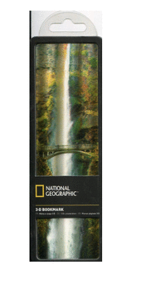 NATIONAL GEOGRAPHIC 3-D BOOKMARK, MULNOMAH FALLS, OREGON, USA