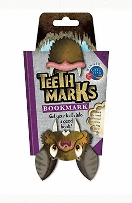 TEETH MARKS BOOKMARK BAT