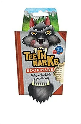 TEETH MARKS BOOKMARKS WOLF