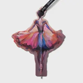 ECLECTIONERY FLAT BOOKMARK PENS - BALLET DANCER