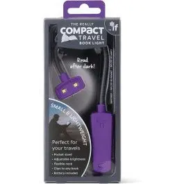 THE REALLY COMPACT TRAVEL BOOK LIGHT PURPLE - LÁMPARA DE LECTURA MORADA