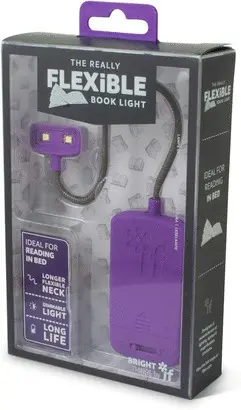 THE REALLY FLEXIBLE BOOK LIGHT PURPLE - LÁMPARA DE LECTURA FLEXIBLE MORADA