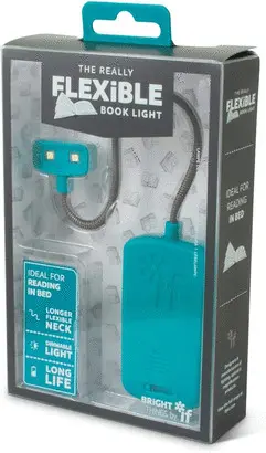 THE REALLY FLEXIBLE BOOK LIGHT TURQUOISE - LÁMPARA DE LECTURA FLEXIBLE TURQUESA