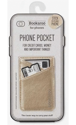 BOOKAROO PHONE POCKET - GOLD