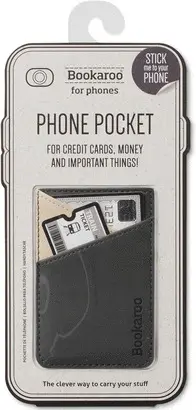 BOOKAROO PHONE POCKET CHARCOAL - PORTA TARJETAS CARBÓN