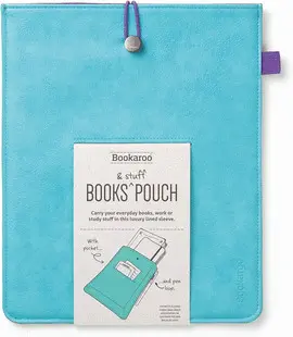 BOOKAROO BOOKS & STUFF POUCH TURQUOISE - PORTA LIBROS TURQUESA