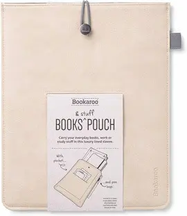 BOOKAROO BOOKS & STUFF POUCH CREAM - PORTA LIBROS CREMA