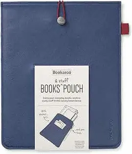 BOOKAROO BOOKS & STUFF POUCH NAVY - PORTA LIBROS AZUL