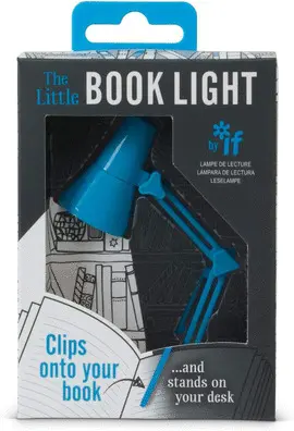 THE LITTLE BOOK LIGHT BLUE - PEQUEÑA LÁMPARA DE LECTURA CELESTE