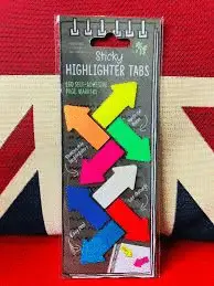 STICKY HIGHLIGHTER TABS - RESALTADORES ADHESIVOS