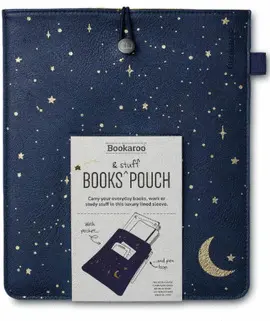 BOOKAROO BOOKS & STUFF POUCH MOON & STARS - PORTA LIBROS LUNA Y ESTRELLAS