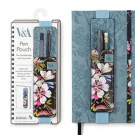 V&A BOOKAROO PEN POUCH KILBURN BLACK FLORAL - PORTA LÁPICES 
