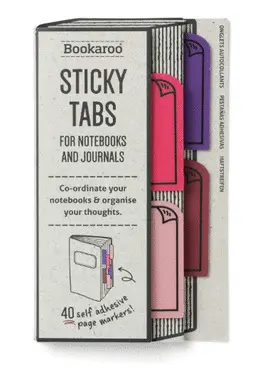 BOOKAROO STICKY TABS PINKS - MARCAPÁGINAS ADHESIVOS ROSA