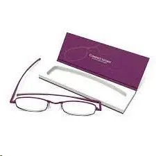 COMPACT LENSES FLAT-FOLDING READING GLASSES + 2.0 ANTEOJOS PURPURA