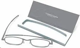 COMPACT LENSES FLAT-FOLDING READING GLASSES + 2.5 ANTEOJOS GRISES