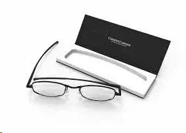 COMPACT LENSES FLAT-FOLDING READING GLASSES + 2.0 ANTEOJOS NEGROS