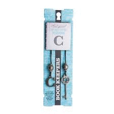 ANTIQUED KEY AND LETTER BOOKMARK C