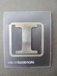 I CLIP-ON METAL LETTER BOOKMARK